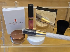 Set Ellizabeth Arden Make-up Bräunungspuder Lidschatten Lipgloss & Rouge Pinsel - Bild 1 von 9