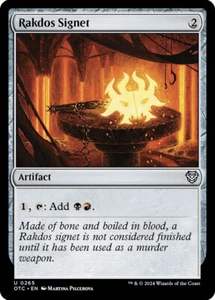 MTG Rakdos Signet - Outlaws of Thunder Junction Commander #265 - Picture 1 of 1
