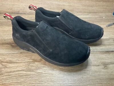 Nueva Oferta Para Mujer Talla 11 Merrell Jungle Moc Sin Cordones Negro Zapatos de Senderismo Foto 1 de 4