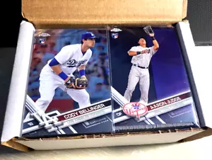 2017 TOPPS CHROME BASEBALL COMPLETE SET #1-200 AARON JUDGE, CODY BELLINGER + RC - Picture 1 of 4