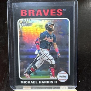Michael Harris II 2024 Topps Heritage High Number Chrome Black /75 Braves #416 - Bild 1 von 4