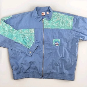 NUEVO - Chaqueta Quiksilver Stranger Things Ligera Para Hombre XL Cremallera Completa Azul  - Imagen 1 de 10