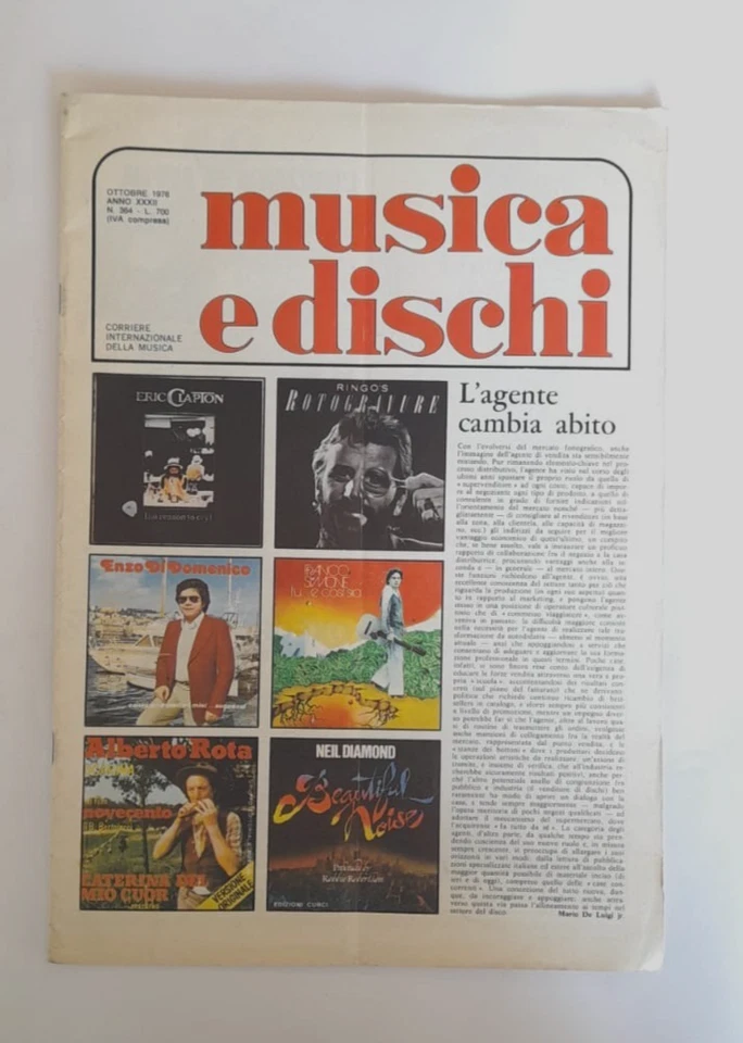 MUSICA E DISCHI ITALIAN MAGAZINE, No.364 OCT 1976 BONEY M / WINGS / TAVARES - Image 1 of 4