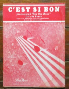 1950 "C' EST SI BON" PARTITURAS PAPEL ANTIGUO - Imagen 1 de 5