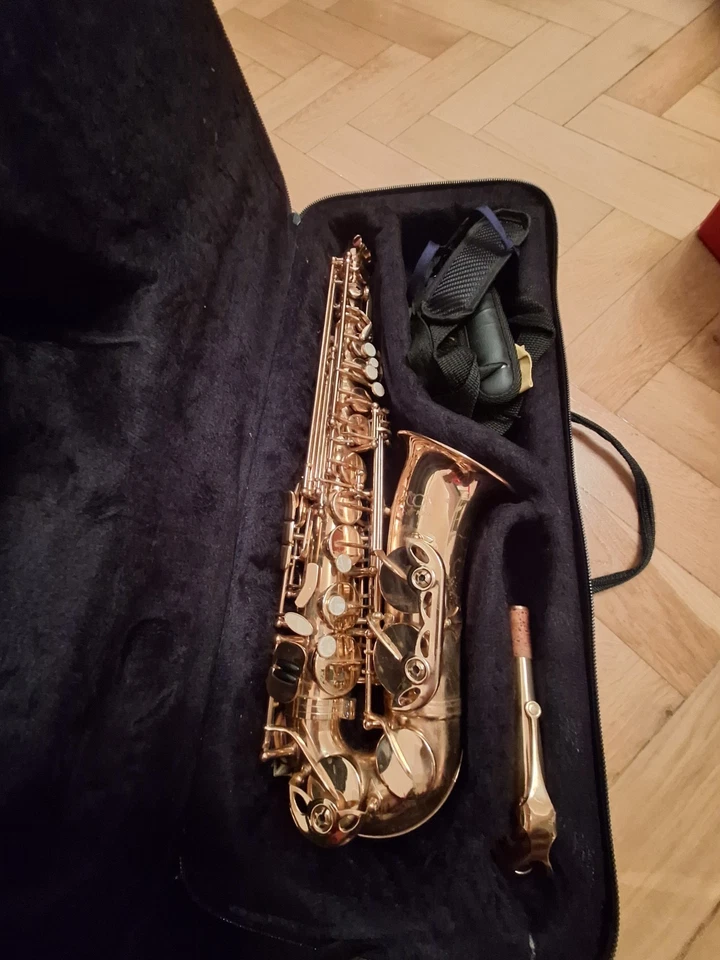 Altsaxophon mit  Koffer und Notenständer Gebrauch - Bild 1 von 2
