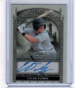 2024 Leaf Trinity Caleb Durbin Steel Silver Auto #'ed 6/15 - Picture 1 of 1