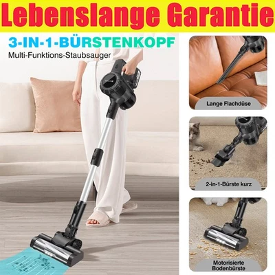 6800W Akku Staubsauger beutellos kabellos Bodensauger Handstaubsauger 6-in-1 AAA - Bild 1 von 4