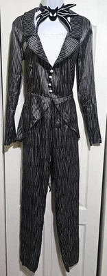 Jack Skellington Adult Costume Suit Bat Bowtie The Nightmare Before Christmas SM - Image 1 of 4