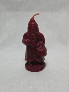 Vela De Colección 4.25" Cera Granate Papá Noel Papá Noel Papá Noel - Imagen 1 de 4