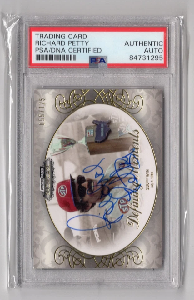 Richard Petty Signed 2012 Press Pass Showcase 55/125 #44 PSA Authenticated Auto - Image 1 of 2