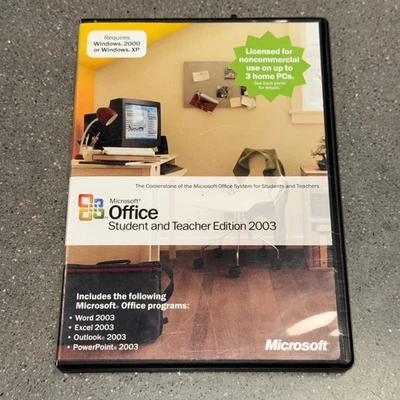 Microsoft Office Student & Teacher Edition 2003 + Disc & Key | XP/2000 - Image 1 of 4