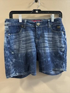 5/5 Vintage Y2K APPLE BOTTOM JEANS Shorts Damen blau Low Rise Denim 29” x 5” - Bild 1 von 6