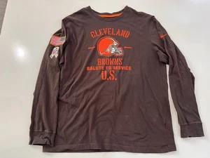 Camisa lateral Cleveland Browns Nike 2019 Salute to Service para hombre grande - Imagen 1 de 3