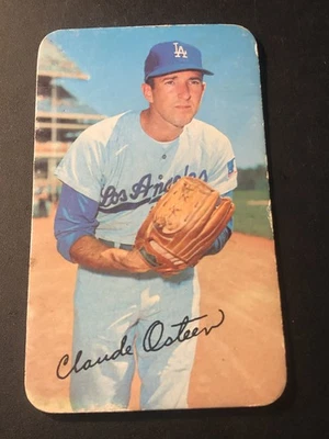 1970 Topps Supers #1 Claude Osteen SP EX - Image 1 of 2