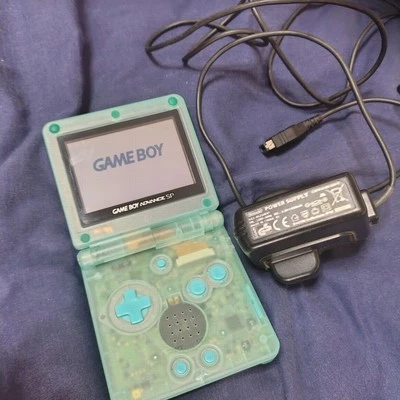 Gameboy Advance SP Custom Shell Glow In  Dark Screen With New Battery W/Charger - Image 1 of 4