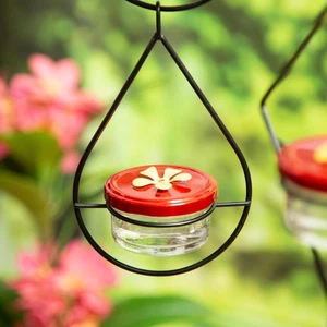 Hanging Three Tier Hummingbird Feeder, Set of 2 - Picture 1 of 7