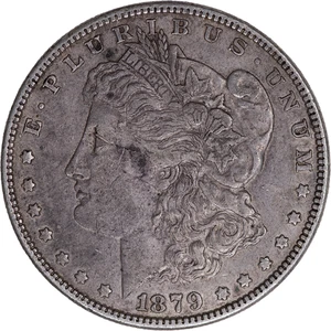 1879 $1 Morgan Silver Dollar - Picture 1 of 2