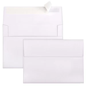 A6 Envelopes Self Seal 500 Pack - 4.75x6.5 White Invitation Envelopes Bulk fo... - Picture 1 of 7