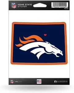 Denver Broncos 5 Inch Sticker Decal, Home State Design, Flat Vinyl, Full... - Picture 1 of 2