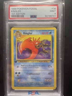 Kingler 1st Edition Fossil Regular - Image 1 of 2