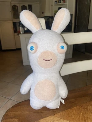 Peluche doudou lapins crétins GIPSY Ubisoft blanc beige +/- 25 Cm - Photo 1/3