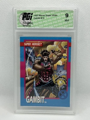 Gambit 1992 Marvel Impel X Men Series 1 Graded PGI 9 Mint Condition - Image 1 of 2