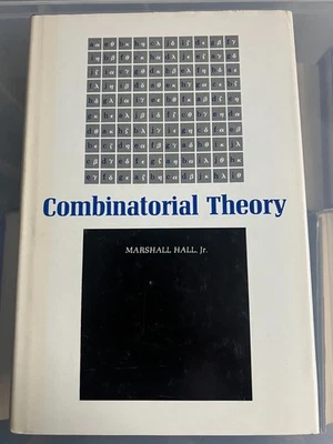 COMBINATORIAL THEORY - MARSHALL HALL JR. - HARDCOVER WITH DUSTJACKET - Image 1 of 2