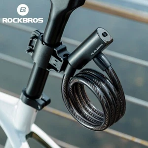 ROCKBROS 103CM Bicycle Cable Lock Cycling Keyed Bike Lock Anti-theft Safety - Picture 1 of 11