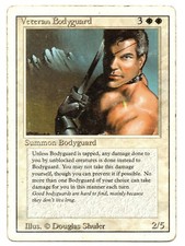 Veteran bodyguard-revised edition 1994 magic the gathering mtg