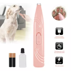 Cordless Small Pet Grooming Clipper Low Noise Electric Pet Trimmer for Ears Paws - Picture 1 of 15