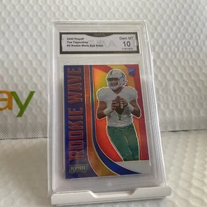Tua Tagovailo Rookie Wave Red Prizm 2020 Playoff GMA 10  - Picture 1 of 4