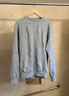 H&M Divided gray ripped distressed longline sweater, size XS