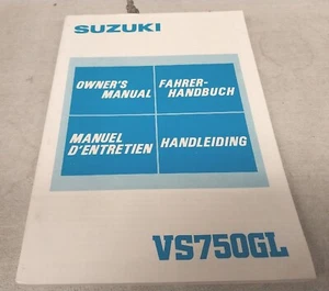 Suzuki vs750gl 1985 manual del propietario de motocicleta - Imagen 1 de 3
