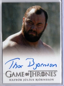 Juego de Tronos Temporada 4 Thor Hapfor Julius Bjornsson como Gregor Clegane AUTO - Imagen 1 de 1
