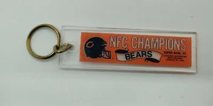Vintage NOS Chicago Bears 1985 NFC Champions Super Bowl XX 5" Acrylic Keychain - Picture 1 of 6
