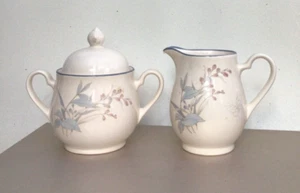 New NORITAKE KILKEE CREAMER AND SUGAR BOWL with Lid Keltcraft Ireland - Picture 1 of 7