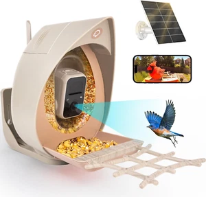 Bird Feeder with Camera Solar Powered,Smart Al Identify Wild Bird Species,1080P - Picture 1 of 7