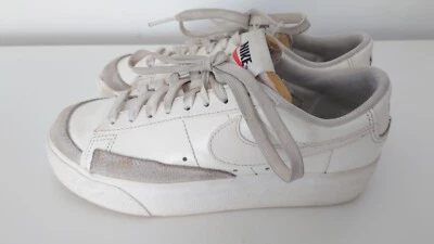 Nike Women's Blazer Low Platform Sneakers Sail White DJ0292-105 US 7 - image 1 of 4