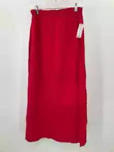 Pre-Owned Oh My Gauze Red Size S/M Cotton Pull On Maxi Skirt - Picture 1 of 3