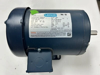 Leeson C4T14FH frame S56 1/2 hp phase 3 motor - Image 1 of 4