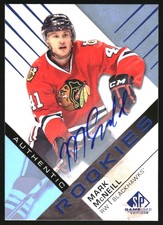 2016-17 SP Game Used Autographs Blue #196 Mark McNeill F Auto