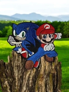 Mario/ Sonic Embroidery Patch Multi Sizes - Picture 1 of 11