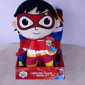 Ryan's World Blanket Character Pillow and Plush Throw Set 40" x 50" NEW in Box - Picture 1 of 6