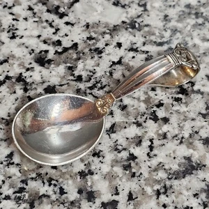 Vintage Georg Jensen Sterling Silver Acorn Baby Spoon Curved Handle 1915-1925 - Picture 1 of 8