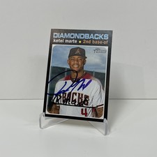 Ketel Marte Autographed 2020 Topps Heritage Signed Card #183 - Diamondbacks
