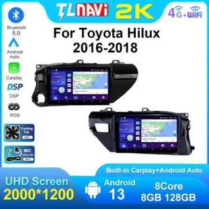 Reproductor automático Android para automóvil Toyota Hilux 2016-2018 GPS Radio Carplay AutoRadio - Imagen 1 de 40