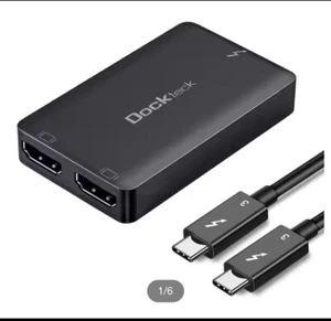 Dockteck Thunderbolt 3 auf Dual HDMI 2.0 Display Adapter - 4K @ 60Hz HDMI - Bild 1 von 6