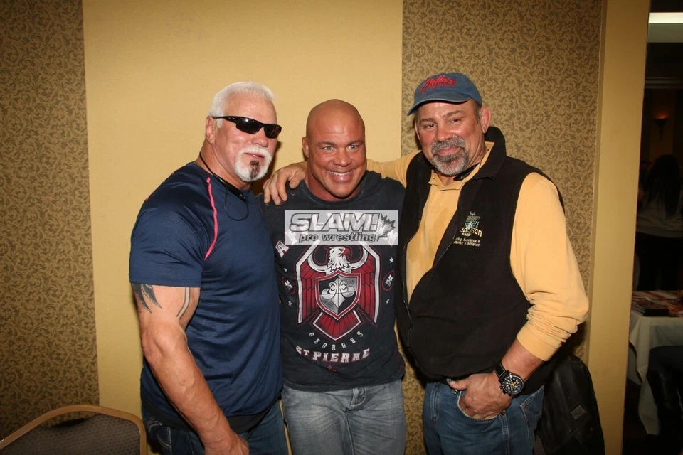 KURT ANGLE & THE STEINER BROTHERS 8x10 COLOR PHOTO ECW WWE AEW  - Image 1 of 1