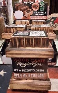 Wood Crate Magic Puzzle Box - Picture 1 of 12