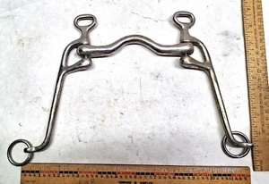 Low Arch Mouth - Hinge Cheek Horse Bit - 5" Port - 8¼" Shank - 104242 - Picture 1 of 11